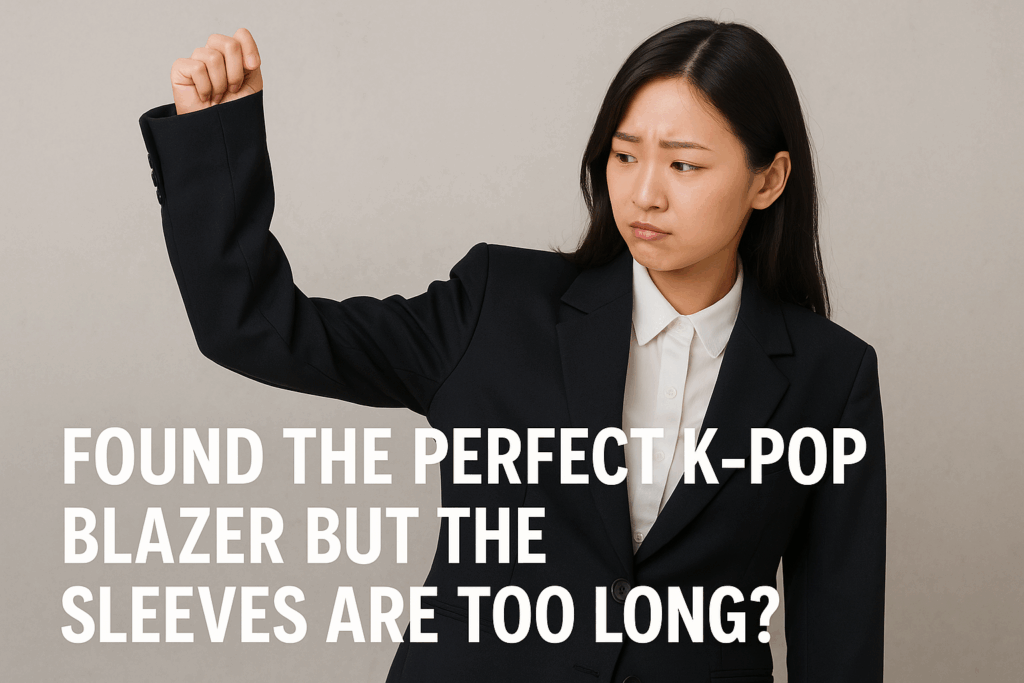 Found the Perfect K-pop Blazer But the Sleeves Are Too Long? Here’s How to Tailor It Without a Tailor