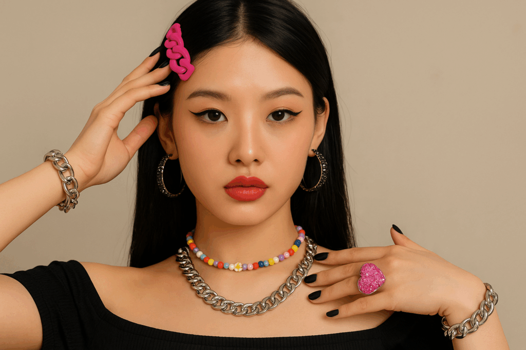 Your K-pop Accessories Always Look Off? Here’s the Rule Stylists Use to Balance Bold Pieces