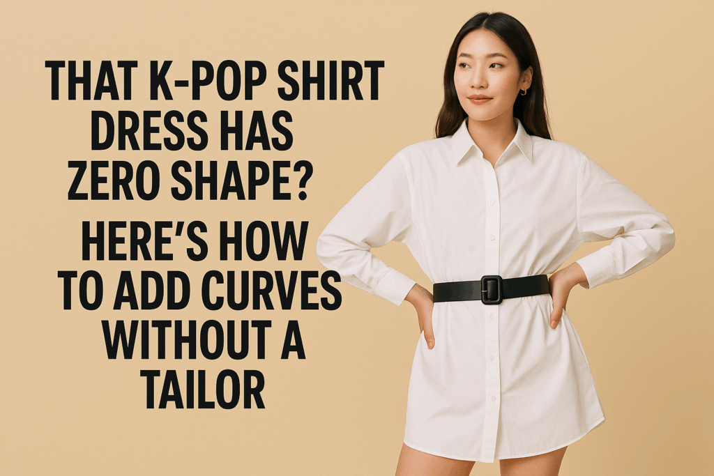 That K-pop Shirt Dress Has Zero Shape? Here’s How to Add Curves Without a Tailor