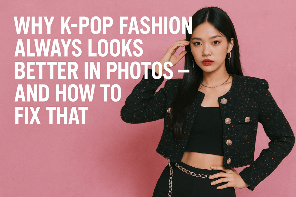 💖 Why K-pop Fashion Always Looks Better in Photos — and How to Fix That