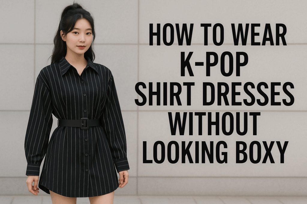 👗 How to Wear K-pop Shirt Dresses Without Looking Boxy 💖
