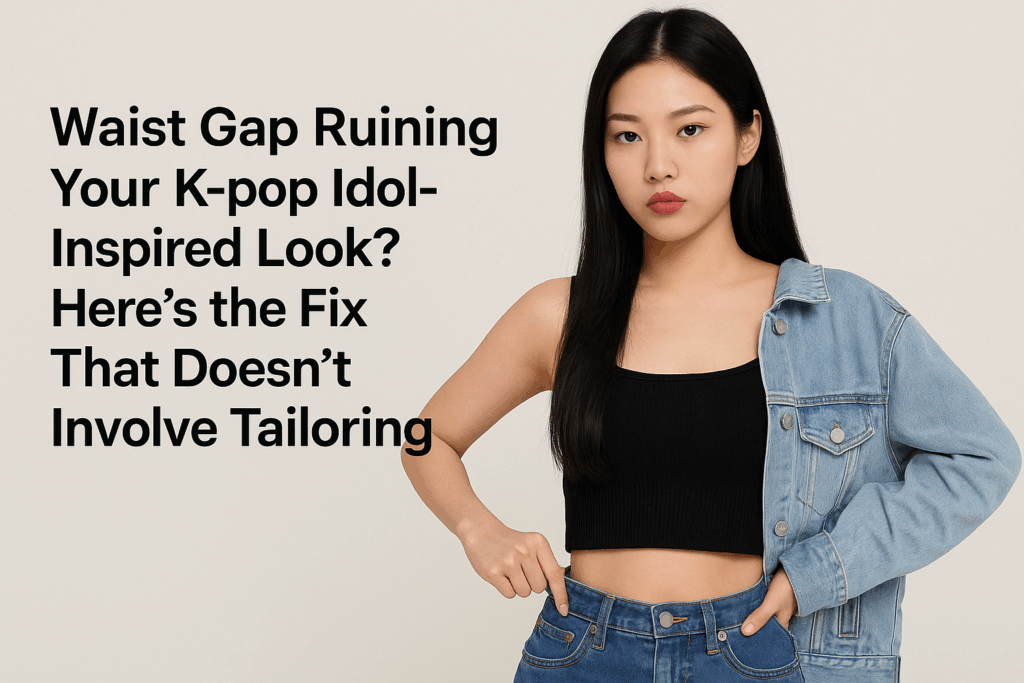 Waist Gap Ruining Your K-pop Idol-Inspired Look? 💫 Here’s the Fix That Doesn’t Involve Tailoring