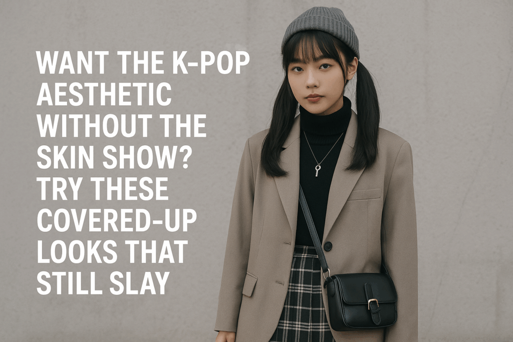 Want the K-pop Aesthetic Without the Skin Show? Try These Covered-Up Looks That Still Slay 💅