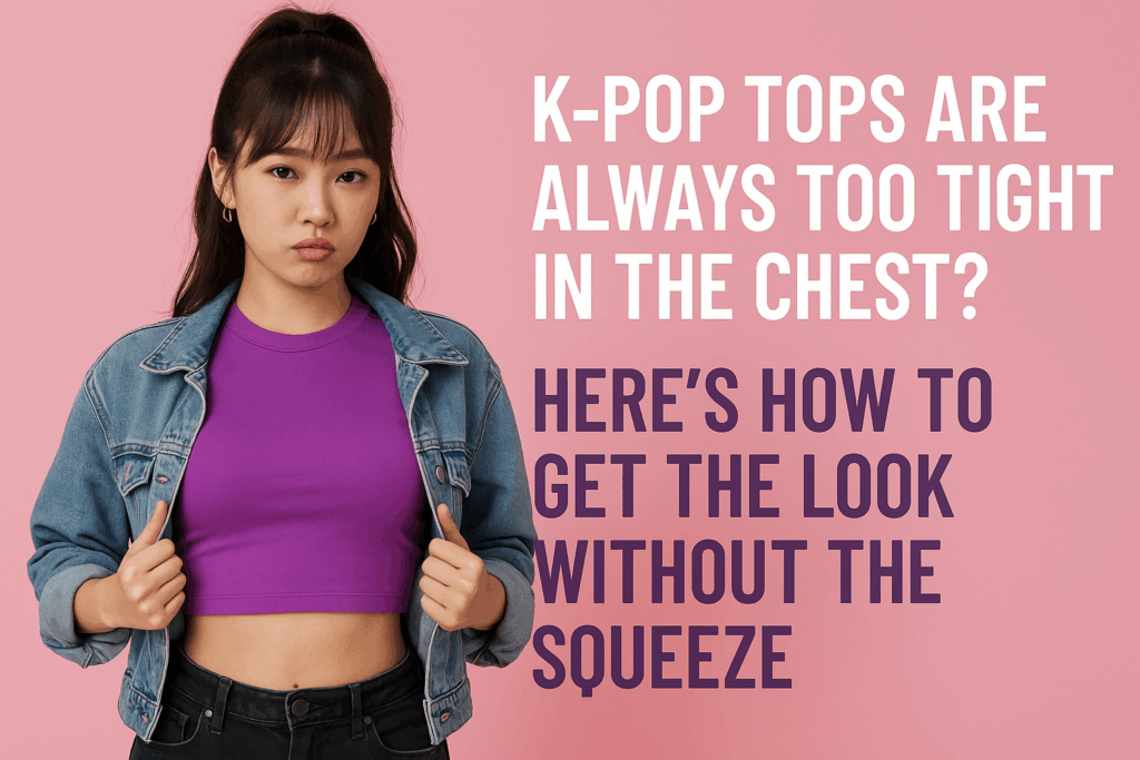 K-pop Tops Are Always Too Tight in the Chest? Here’s How to Get the Look Without the Squeeze