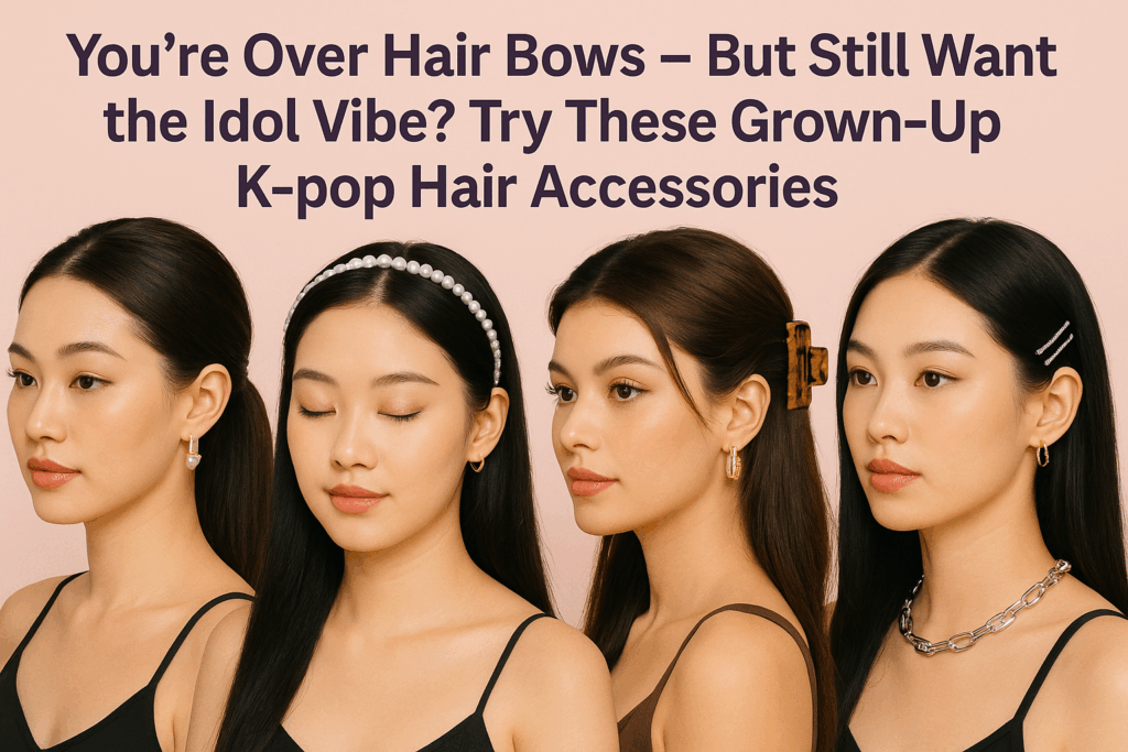 You’re Over Hair Bows — But Still Want the Idol Vibe? Try These Grown-Up K-pop Hair Accessories