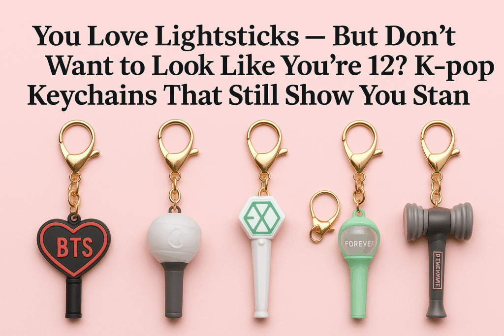 You Love Lightsticks — But Don’t Want to Look Like You’re 12? K-pop Keychains That Still Show You Stan