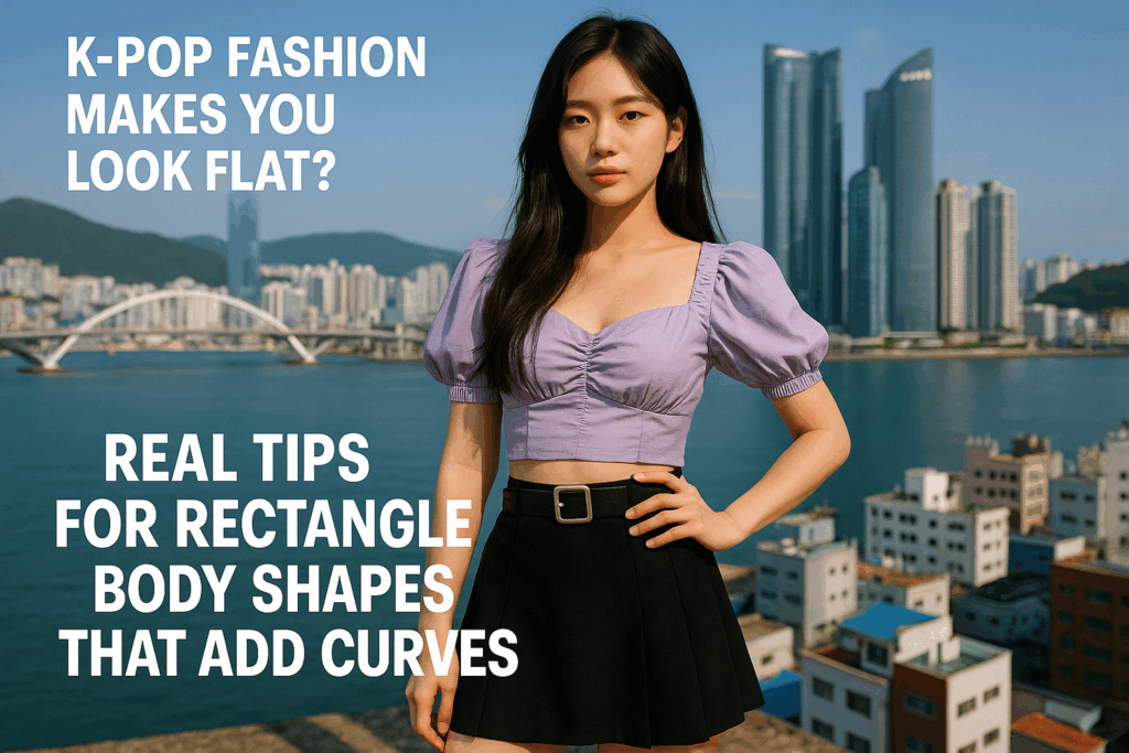 K-pop Fashion Makes You Look Flat? Real Tips for Rectangle Body Shapes That Add Curves