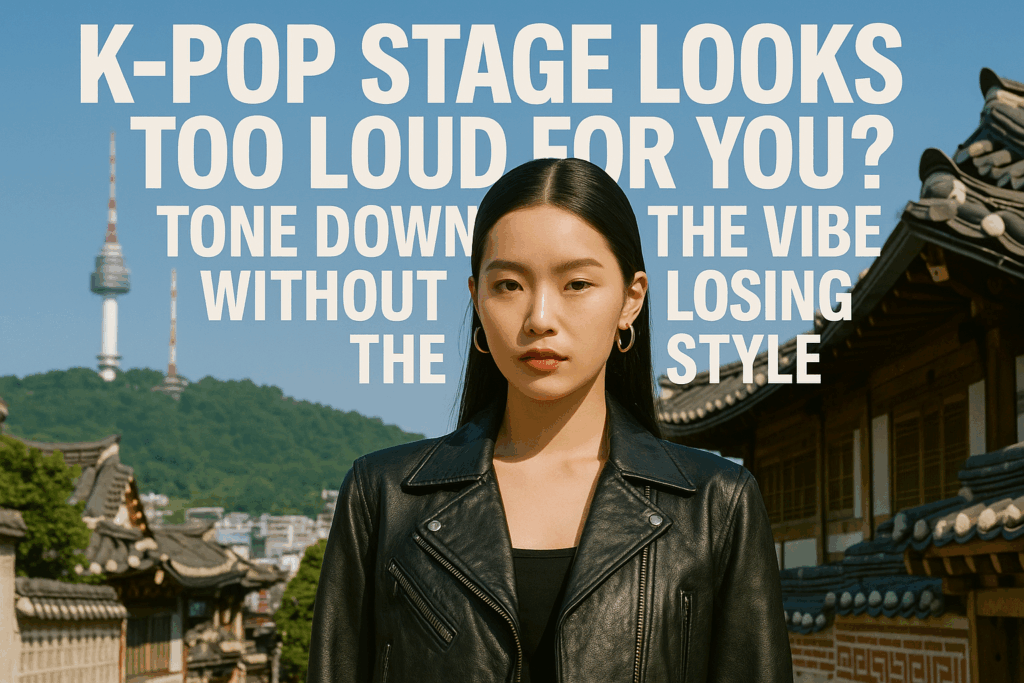 K-pop Stage Looks Too Loud for You? Tone Down the Vibe Without Losing the Style 🎤💅