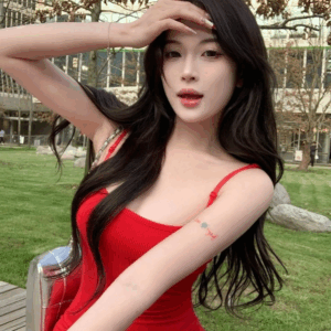 Red Sling Bodycon Kpop Fashion Women Dress
