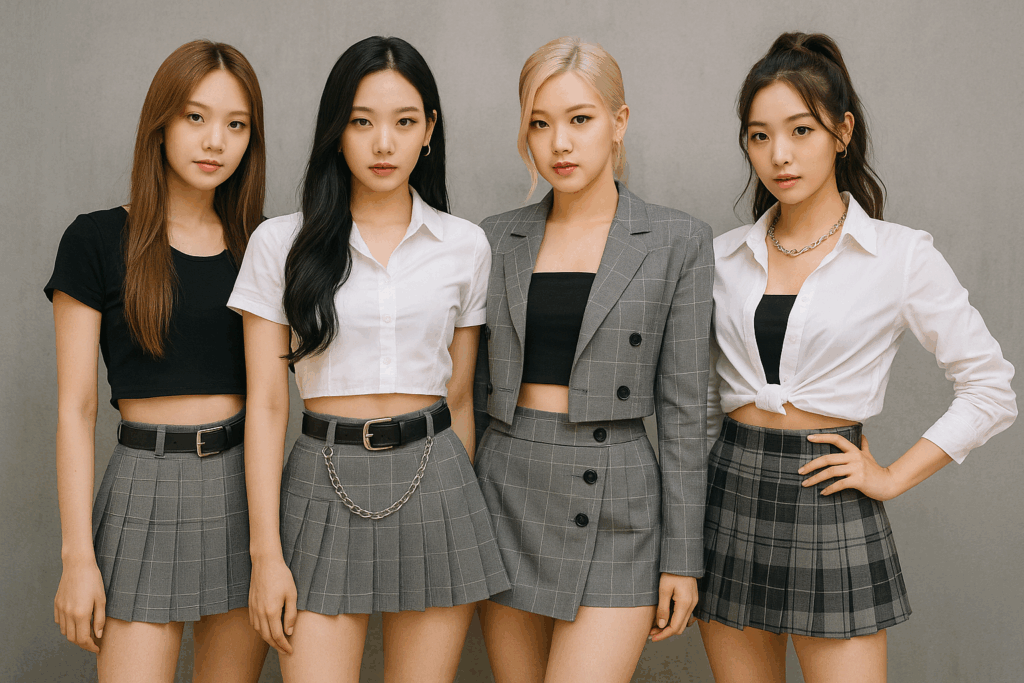 Best Four-Piece K-Pop Outfits That Nail the Look With Less Effort