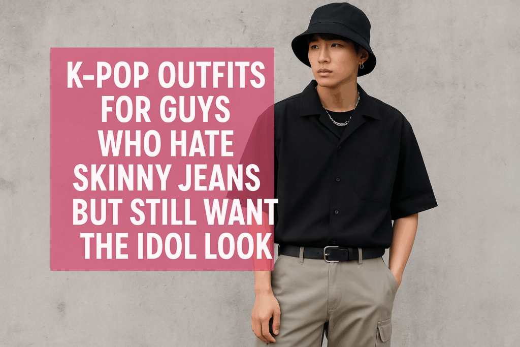 K-Pop Outfits for Guys Who Hate Skinny Jeans but Still Want the Idol Look