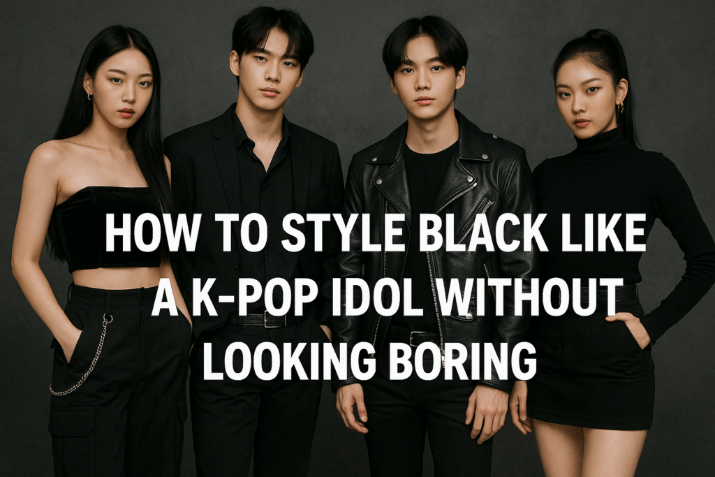 How to Style Black Like a K-Pop Idol Without Looking Boring