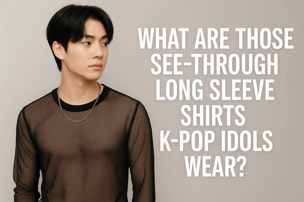 What Are Those See-Through Long Sleeve Shirts K-Pop Idols Wear?