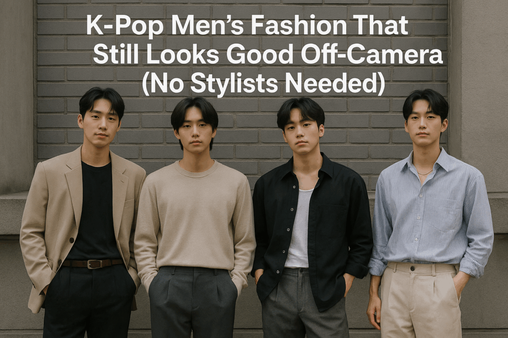 K-Pop Men’s Fashion That Still Looks Good Off-Camera (No Stylists Needed)